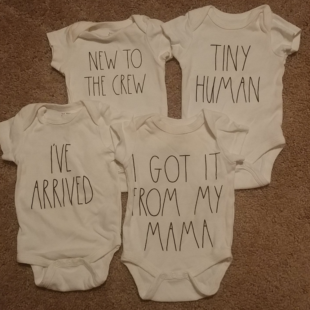 4 pair Newborn Onies